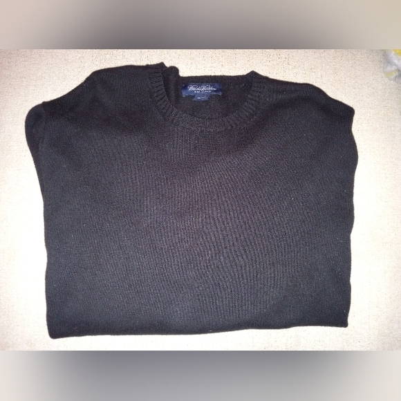 Brooks Brothers, Pima Cotton, mens sweater, color black, size large - Picture 2 of 2